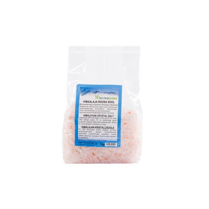 Pink himalayan salt 1kg Tervisetooted