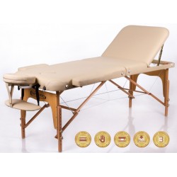Foldable massage couch table RESTPRO® Memory 3 Beige Restpro