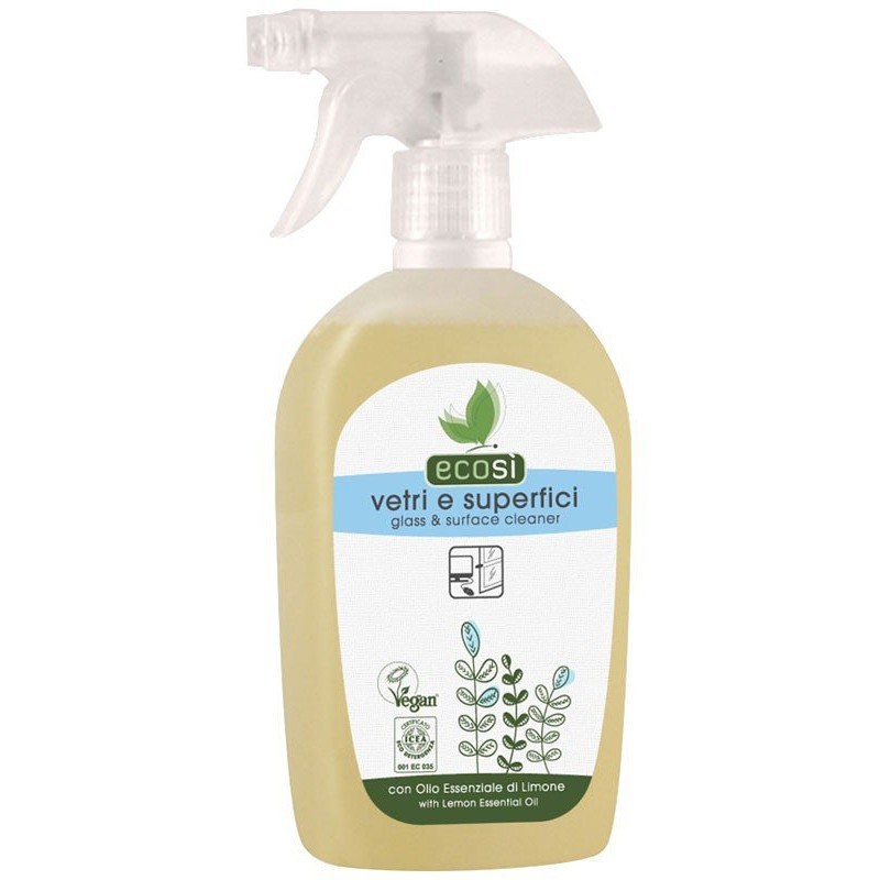 GLASS AND SURFACE CLEANER, 500ML ECOSI