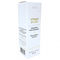 D3- vitamin, 1000IU Spray, 25ml Vitamiinid ja mineraalid