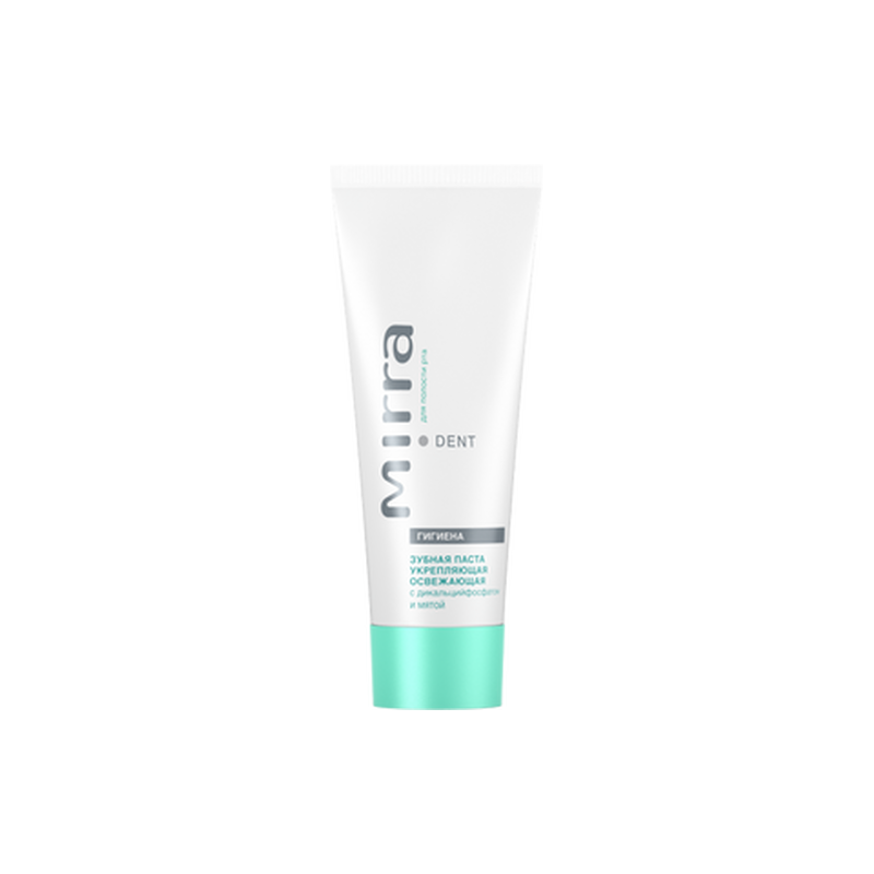 STRENGTHENING REFRESHING TOOTHPASTE WITH DICALCIUM PHOSPHATE AND MINT MIRRA