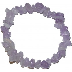 Lavender quartz bracelet with chips Vitaest Baltic OÜ