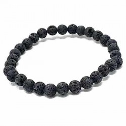 Lava stone bracelet 6mm beads Vitaest Baltic OÜ