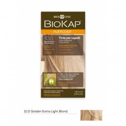 BIOKAP NUTRICOLOR 10.0 / GOLDEN EXTRA LIGHT BLOND HAIR DYE BIOKAP
