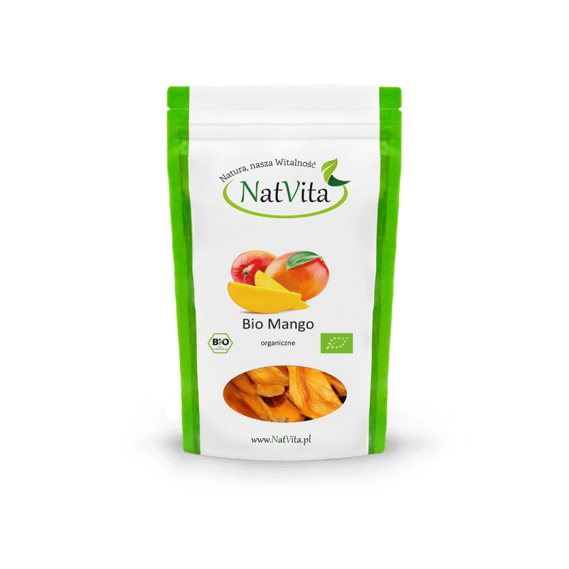 Mango dried slices ECO, 80g NatVita