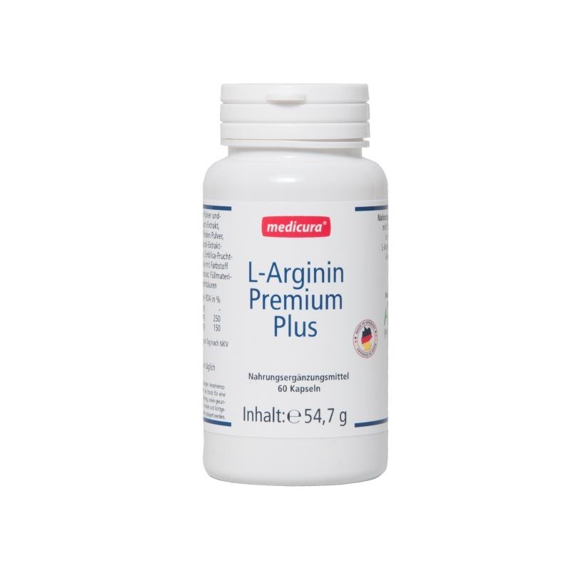 L-ARGINIINI "PREMIUM PLUS" KAPSLID, 60TK Vitamiinid ja mineraalid