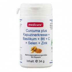 Turmeric + nasturtium + basil - 60 capsules MEDICURA