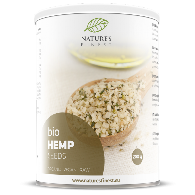 HEMP SEEDS, HULLED, 200G NATURE'S FINEST BY NUTRISSLIM