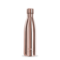 INSULATED STAINLESS STEEL THERMO BOTTLE, ROSE GOLD, 500ML QWETCH