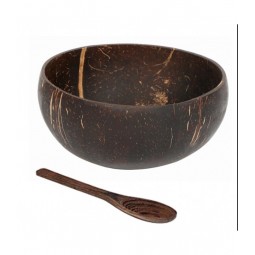 Coconut shell bowl + wooden spoon Vitaest Baltic OÜ