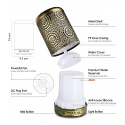 Diffuser with patterns, gold color Vitaest Baltic OÜ