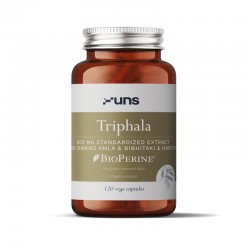 TRIPHALA EXTRACT (800MG) + BIOPERINE, 120 CAPSULES / DIETARY SUPPLEMENT UNS