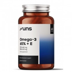 OMEGA-3 + VITAMIN E, 60 CAPSULES UNS