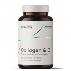 COLLAGEN (2600MG) + VITAMIN C, 120 CAPSULES / DIETARY SUPPLEMENT UNS