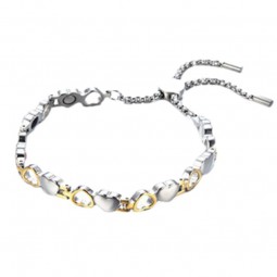 Bracelet silver/golden hearts (adjustable) magnet-germanium-infrared Vitaest Baltic OÜ
