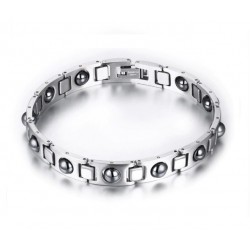 Titanium bracelet with hematite pearls Vitaest Baltic OÜ