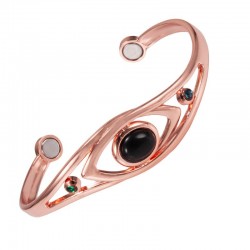 Copper bracelet with magnets Onyx black Vitaest Baltic OÜ