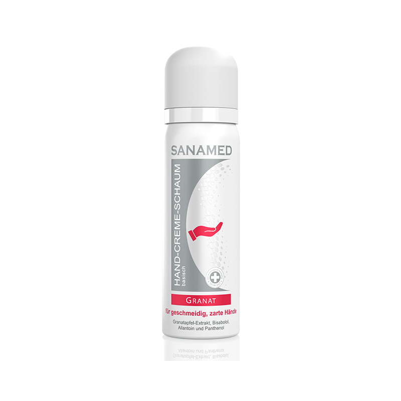 Soothing hand foam cream with pomegranate - 100 ml SANAMED